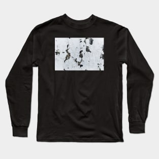 Cracked White Paint Eroded Wall Long Sleeve T-Shirt